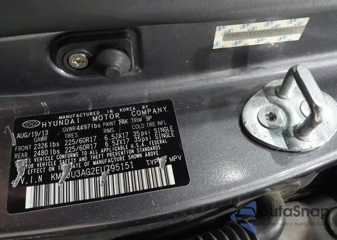 2014 Hyundai Tucson Se z USA, uszkodzony, nr VIN KM8JU3AG2EU795151